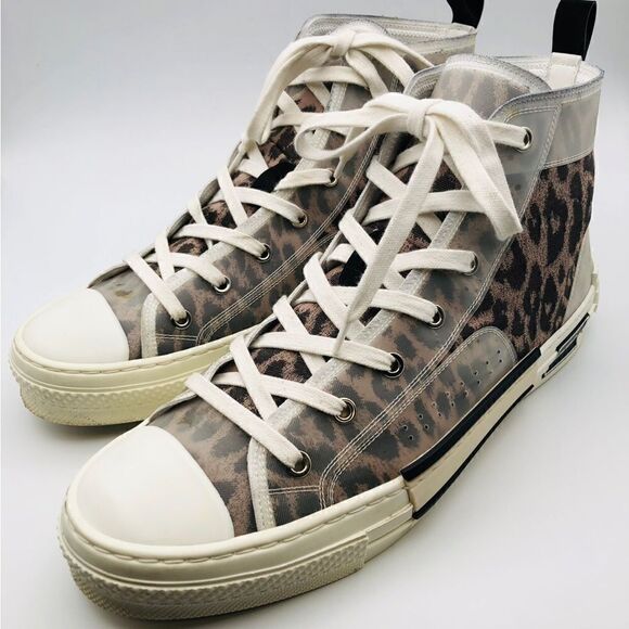 Christian Dior B23 Leopard Hi Sneaker 43/10 - Picture 1 of 9